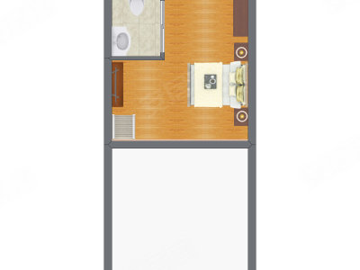 1室1厅 42.00平米