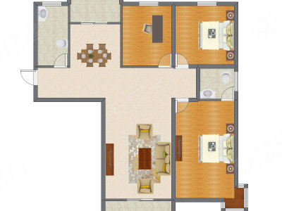 3室2厅 120.42平米