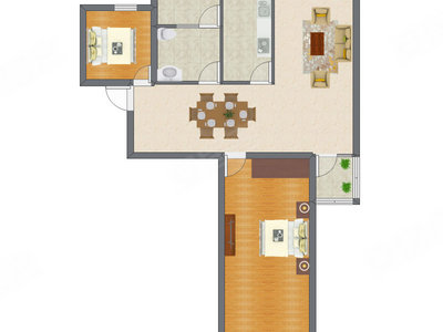 2室2厅 78.32平米