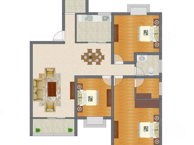 3室2厅 109.18平米
