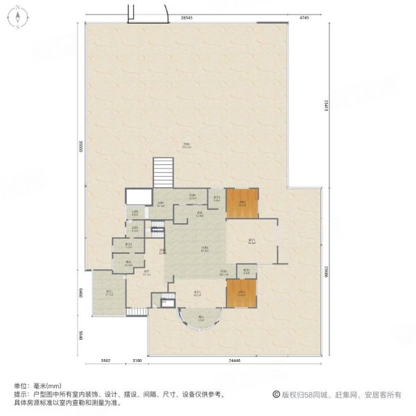 紫都上海晶园5室3厅5卫576㎡南北4100万