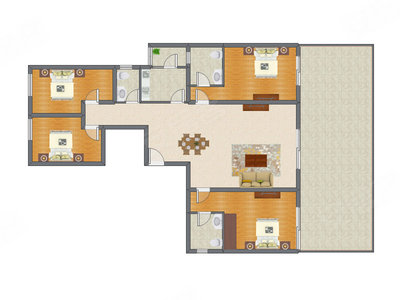 4室2厅 188.85平米