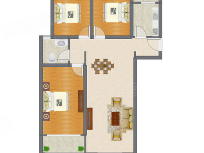 3室2厅 120.80平米
