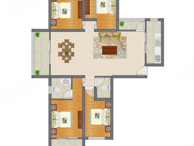 4室2厅 170.31平米