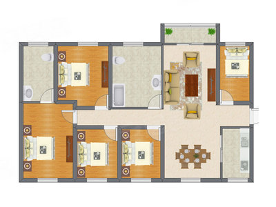 5室2厅 110.60平米