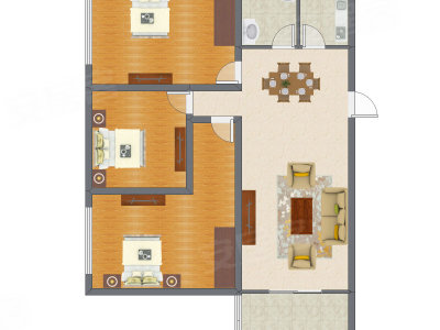 3室2厅 113.73平米