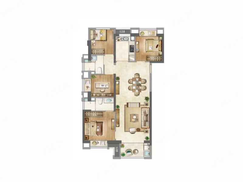 厦门远洋风景  4室2厅2卫 119m 朝南