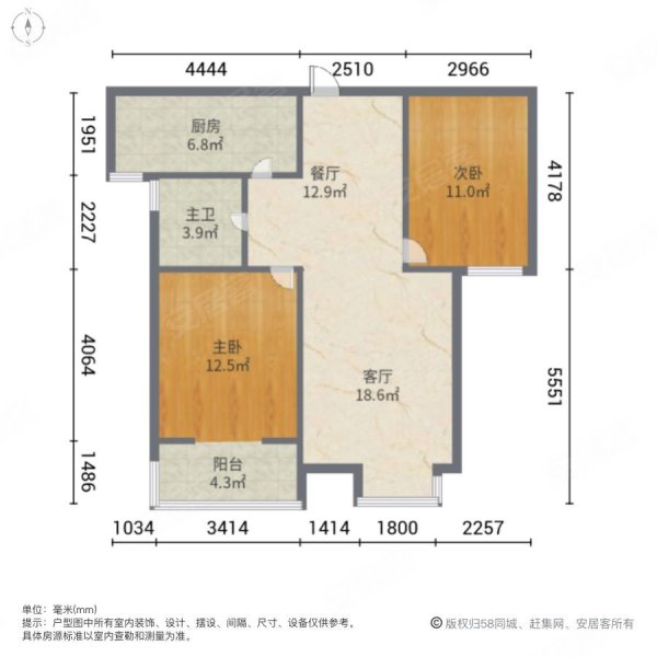 太原幸福广场户型图图片