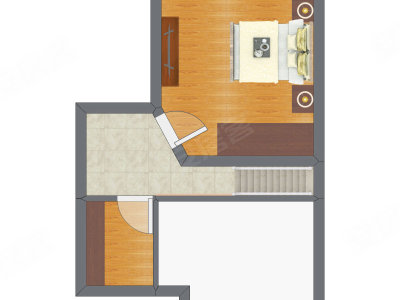 2室2厅 43.70平米