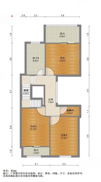 中海锦龙湾(别墅)5室2厅4卫305.63㎡南北900万