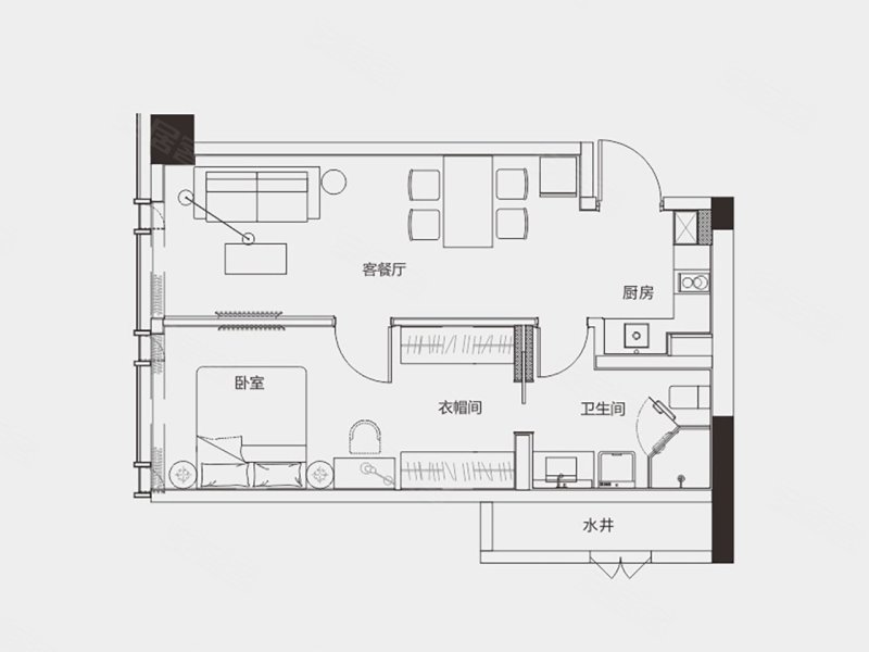 (高当单身公寓!)北龙湖里  精装修 4号线地铁口 准现房!