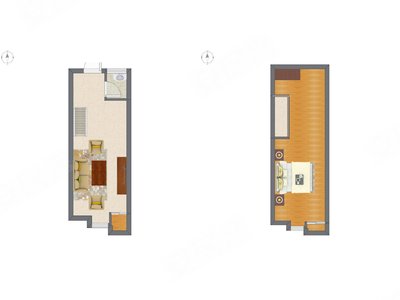 1室1厅 59.16平米