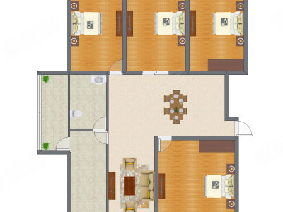4室2厅 140.56平米