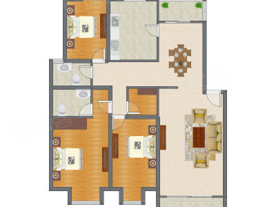 3室2厅 149.80平米