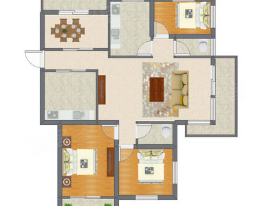 4室2厅 181.90平米