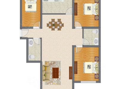 3室2厅 101.10平米