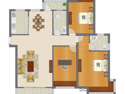 3室2厅 139.57平米