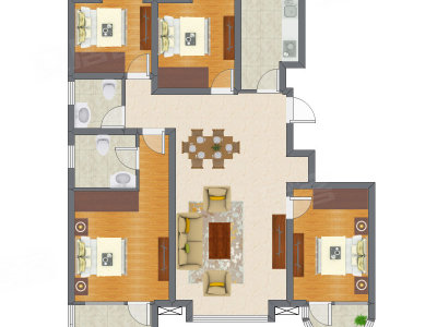 4室2厅 123.45平米
