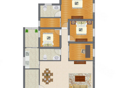 4室2厅 146.99平米