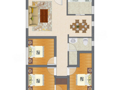 3室2厅 94.26平米