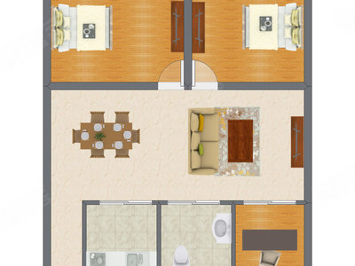 3室2厅 89.98平米