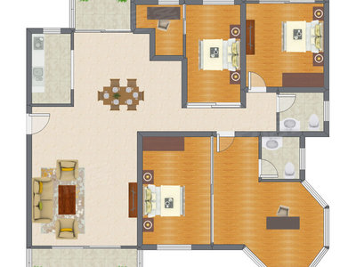 3室2厅 177.67平米