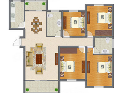 4室2厅 172.64平米