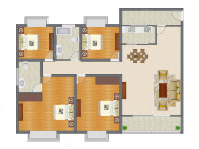 4室2厅 157.02平米