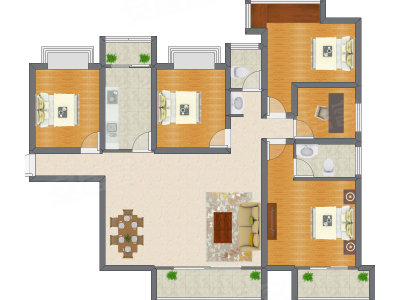 5室2厅 116.67平米