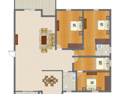 4室2厅 182.65平米