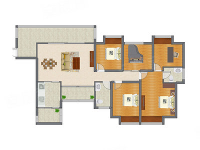 4室2厅 135.40平米