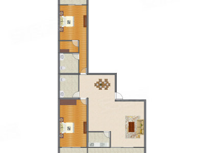 2室2厅 170.65平米