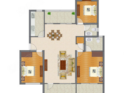 3室2厅 113.12平米