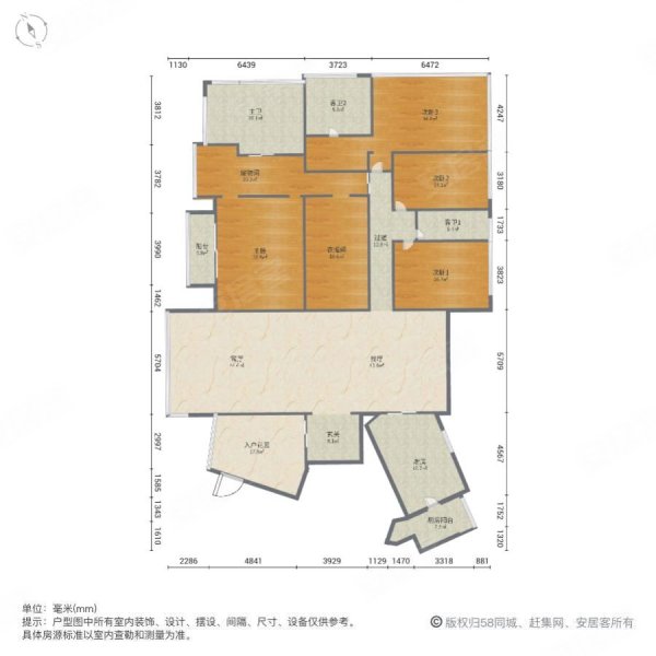 尚东柏悦府4室2厅3卫431.12㎡南北10800万