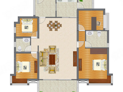 3室1厅 116.95平米