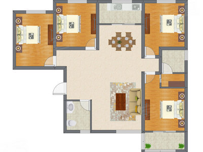 4室2厅 141.45平米