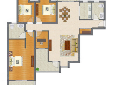 4室2厅 146.61平米