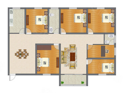 5室2厅 151.75平米
