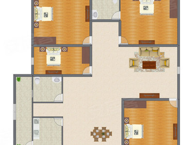 4室2厅 229.21平米