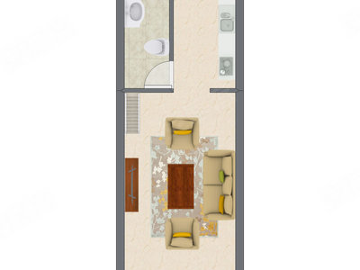 2室1厅 26.11平米