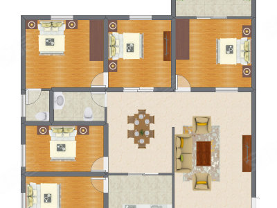 5室2厅 146.40平米
