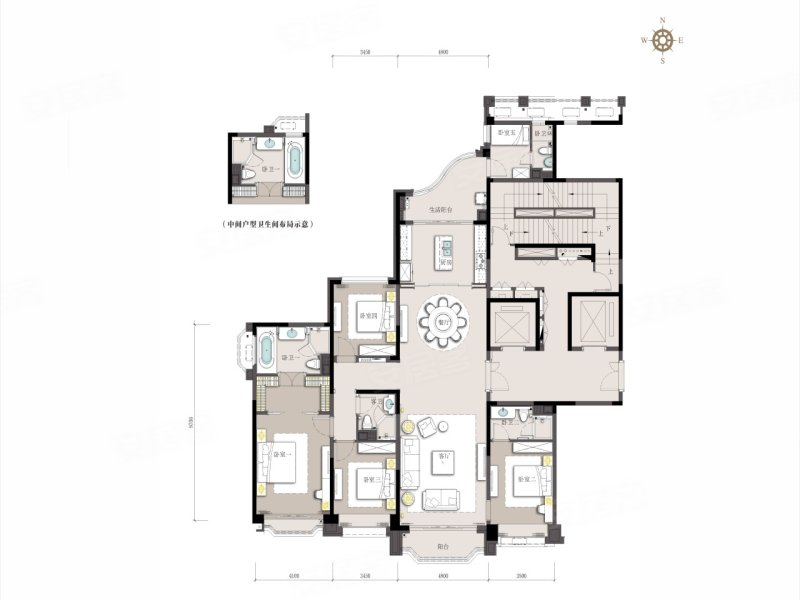 豪宅 星河湾 兰池大道 大平层 带泳池 改善 纯低密度,西安星河湾三期