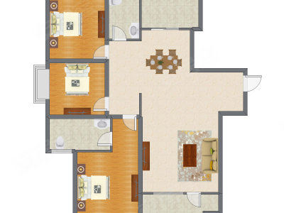 3室2厅 151.97平米