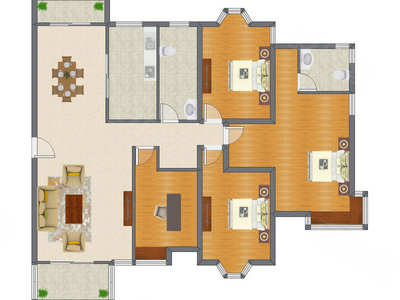 4室2厅 141.03平米