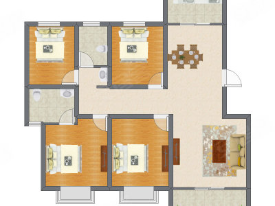 4室2厅 123.31平米
