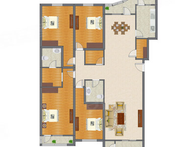 4室2厅 175.44平米