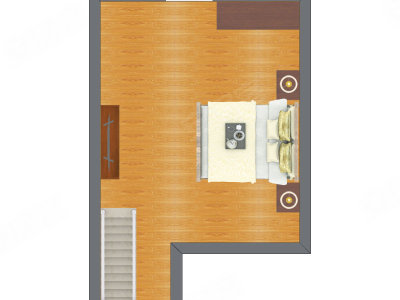 1室1厅 26.64平米
