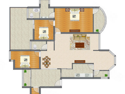 3室2厅 148.28平米