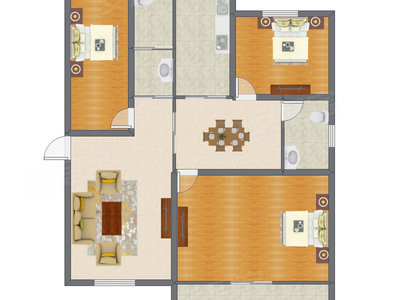 3室2厅 112.50平米