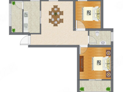 2室2厅 78.83平米